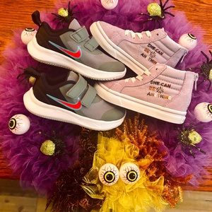 💥Two pairs of toddler shoes for less than half of even one pair new!💥